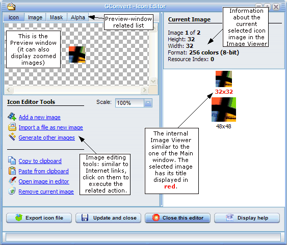 Icon editor